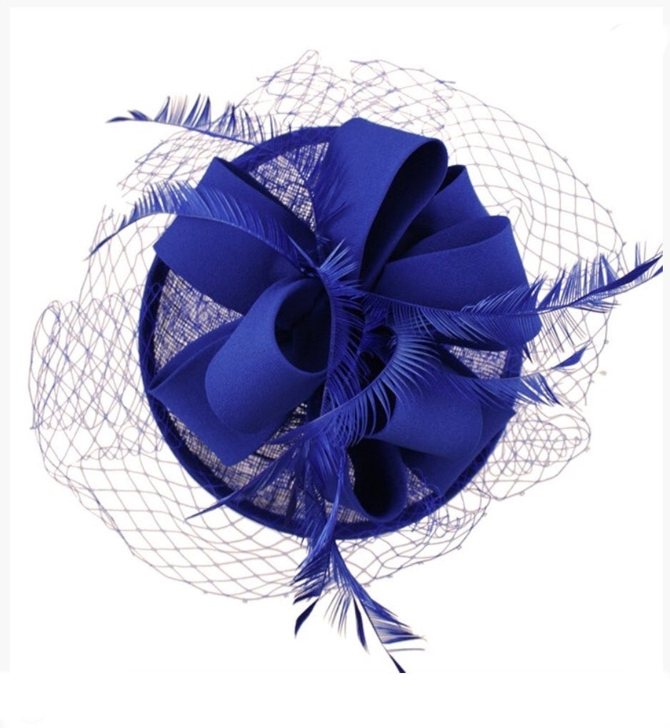 Royal Blue Fascinator Hat Cobalt Blue 