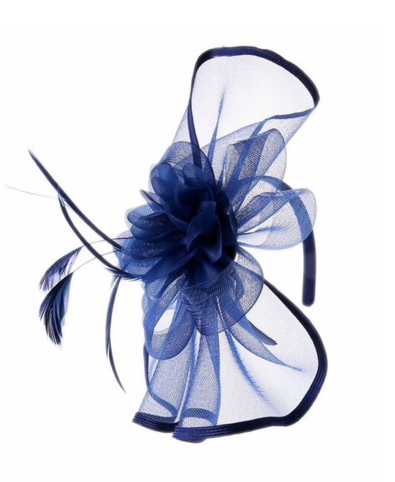 fascinator hat hat navy hatinator Fascinator Navy fascinator navy blue Fascinator derby hat fascinator hat wedding hat church hat