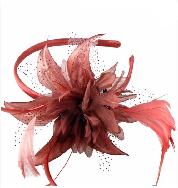 Burnt Orange Fascinator Hat Fascinators 