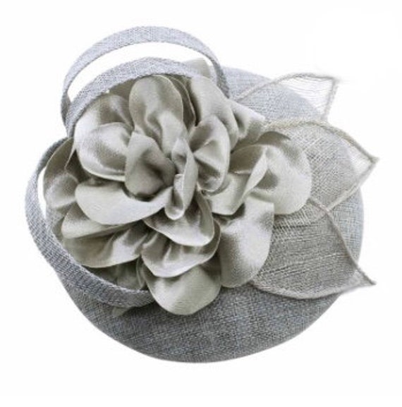 Grey Fascinator Gray Fascinator Hat 
