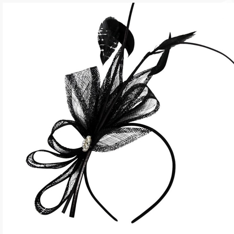 Black Fascinator Black Fascinators Black Fascinator Hat Etsy