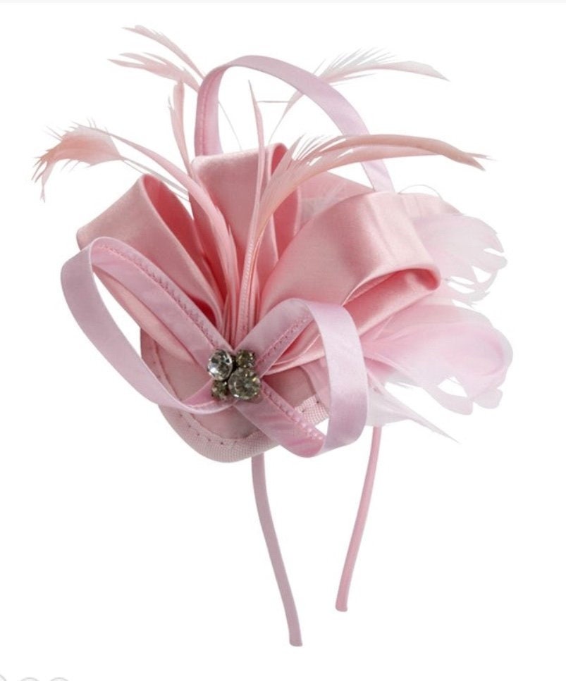 piccola taglia Fascinator rosa blush con fascia a fiori e cappello da sposa a clip Nozze Accessori Accessori per capelli Cappellini e fascinator Royal Ascot Ladies Day Rosa chiaro 