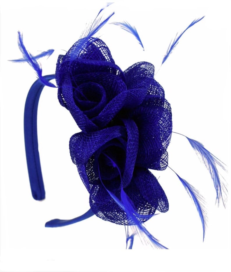 Royal Blue Cobalt Blue Blue Fascinator Fascinators Etsy UK