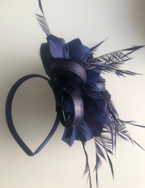 Navy Navy Fascinator Navy Fascinator 