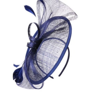 Navy Navy Blue Navy Fascinator 