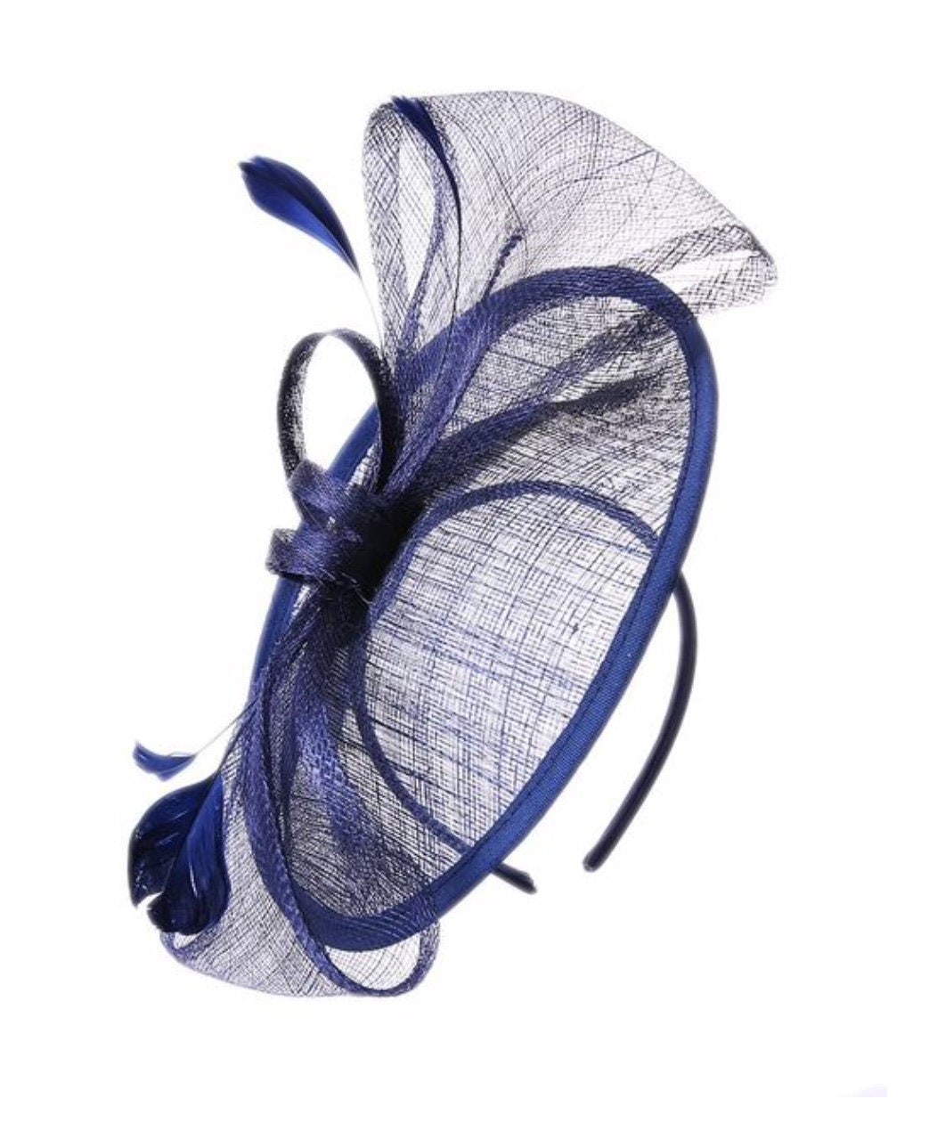 Navy fascinator Clearance