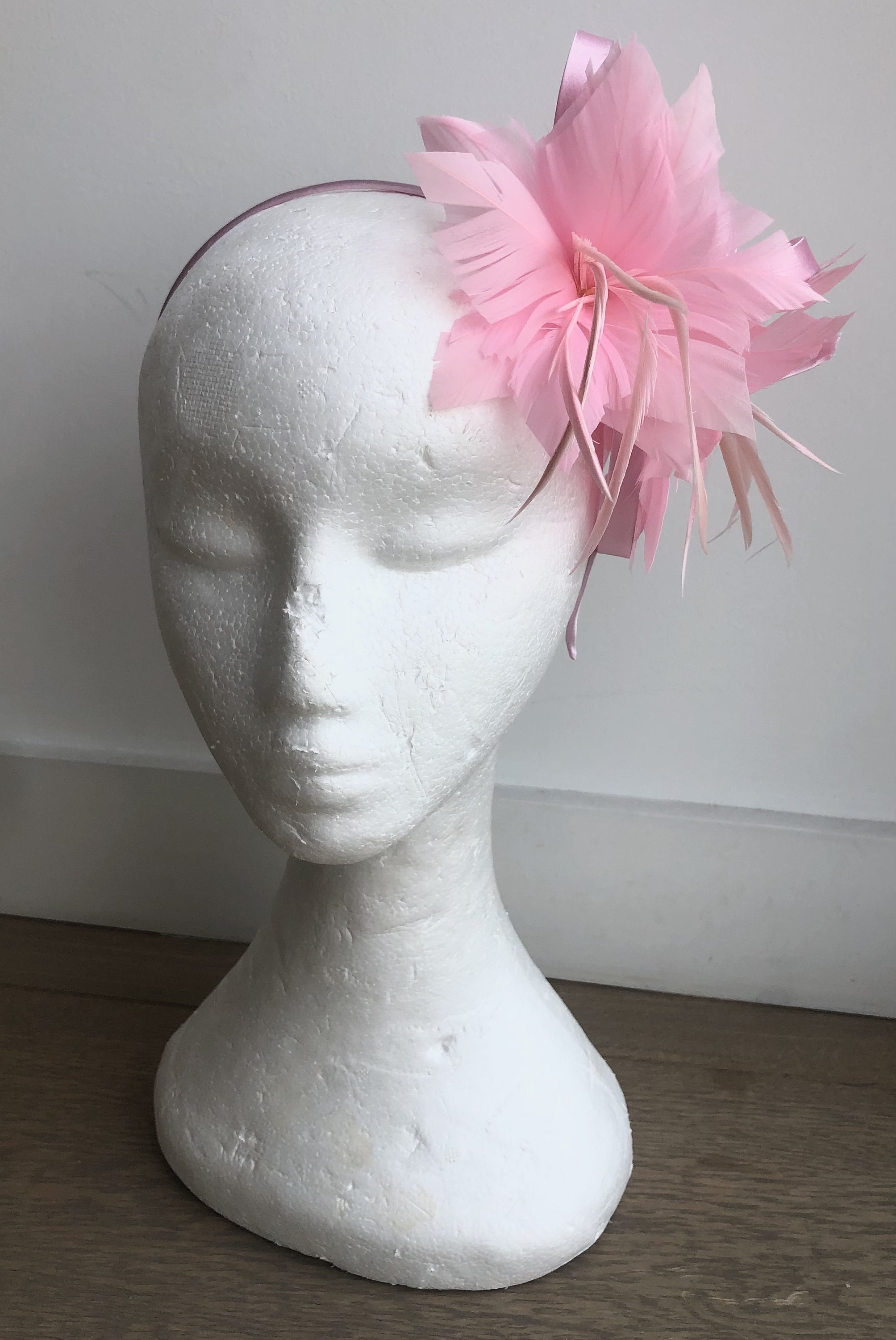 Light Pink Blush Pink Baby Pink Fascinator Fascinators Etsy UK