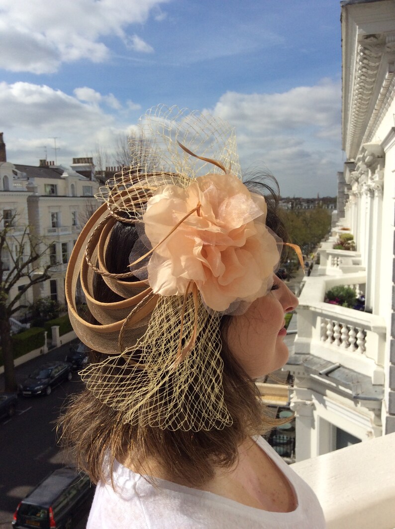 neutral veil Nude Fascinators 