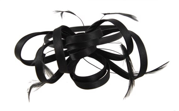 Black Noir Fascinator Hat Fascinators Fascinator Hat Etsy
