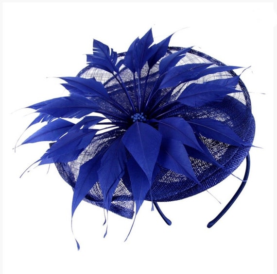 cobalt blue hats and fascinators