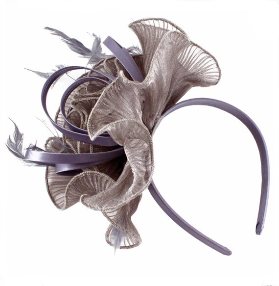 Silver Grey Gray Fascinator Fascinators Fascinator Hat Etsy