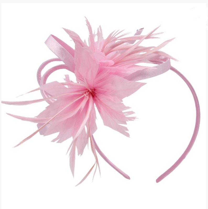 Light Pink Blush Pink Baby Pink Fascinator Fascinators Etsy