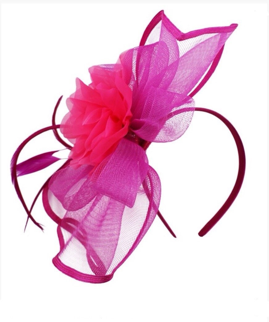 Hot Pink Fascinator Fascinator Hat 