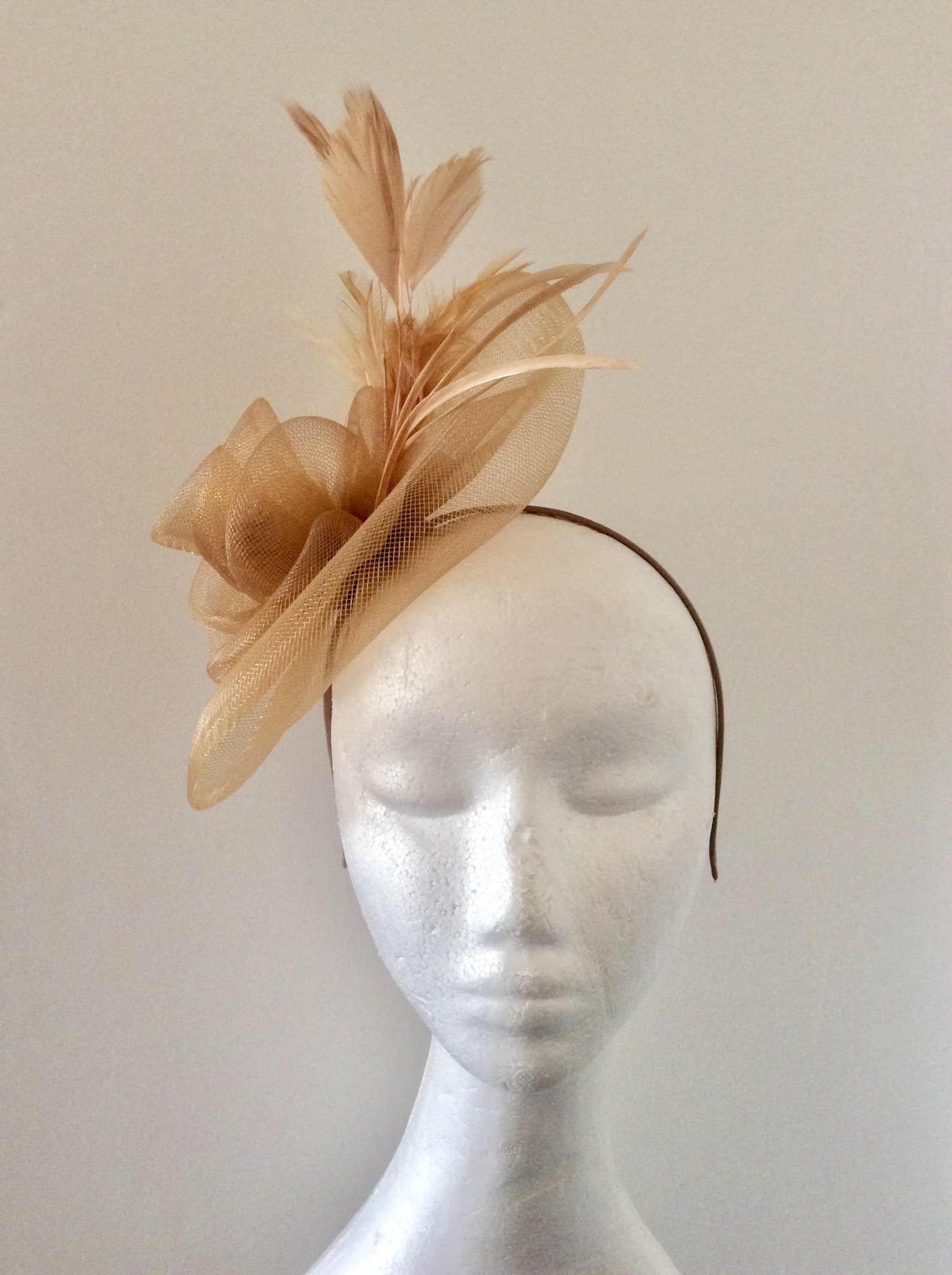 Gold Fascinator Bronze Fascinator Fascinators Fascinator Etsy UK