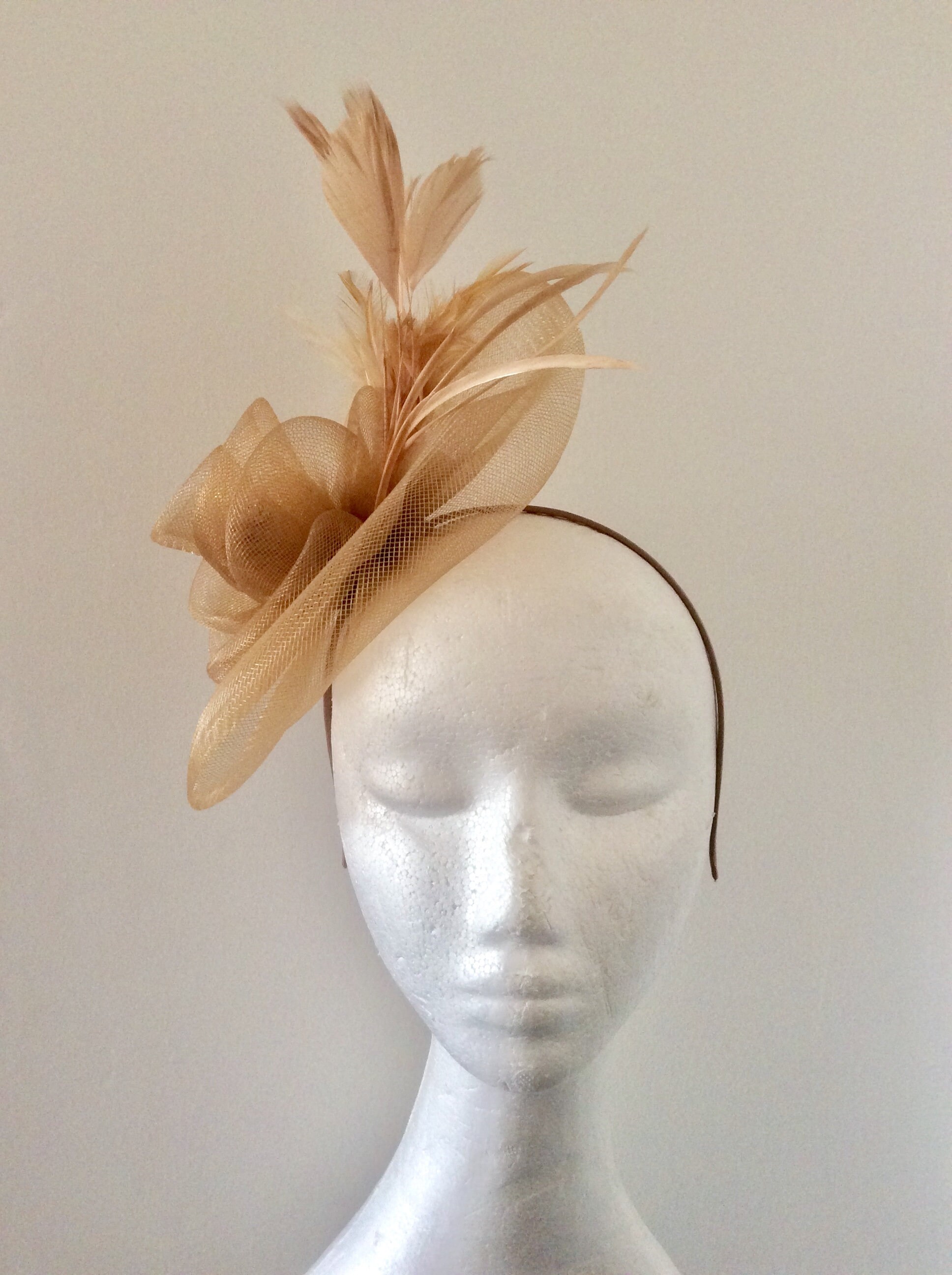 Gold Fascinator Bronze Fascinator Fascinators Fascinator Etsy UK