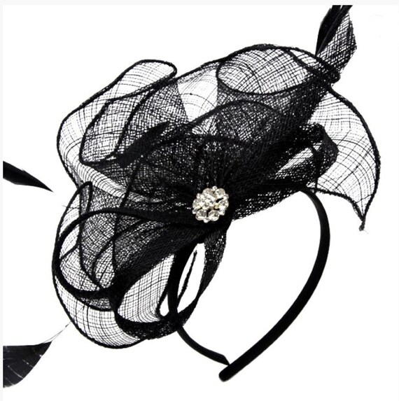 Fascinators black Clearance