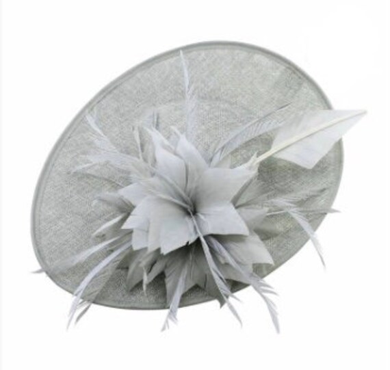Grey Fascinator Gray Fascinator Hat 