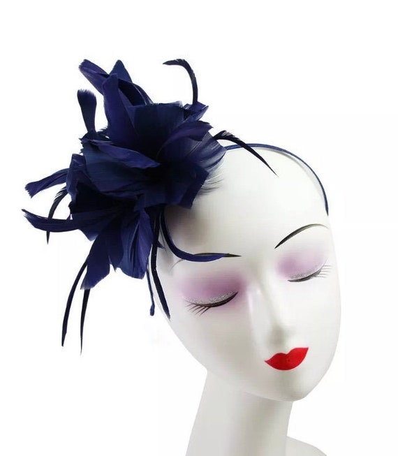 Navy Navy Fascinator Navy Fascinator 