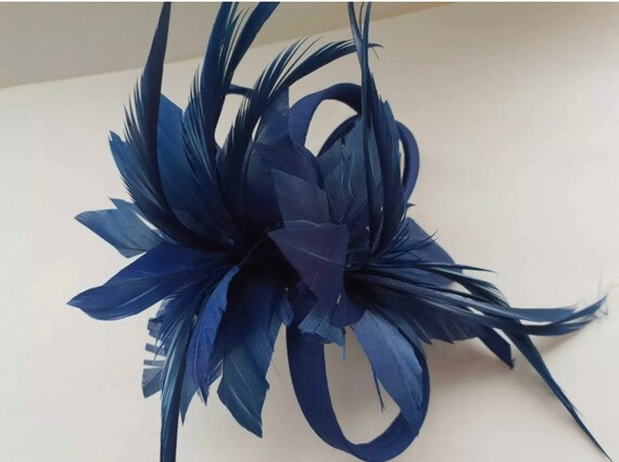 Navy Fascinator Navy Fascinator Hat 