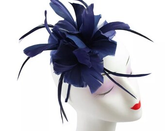 Navy Navy Fascinator Navy Fascinator 