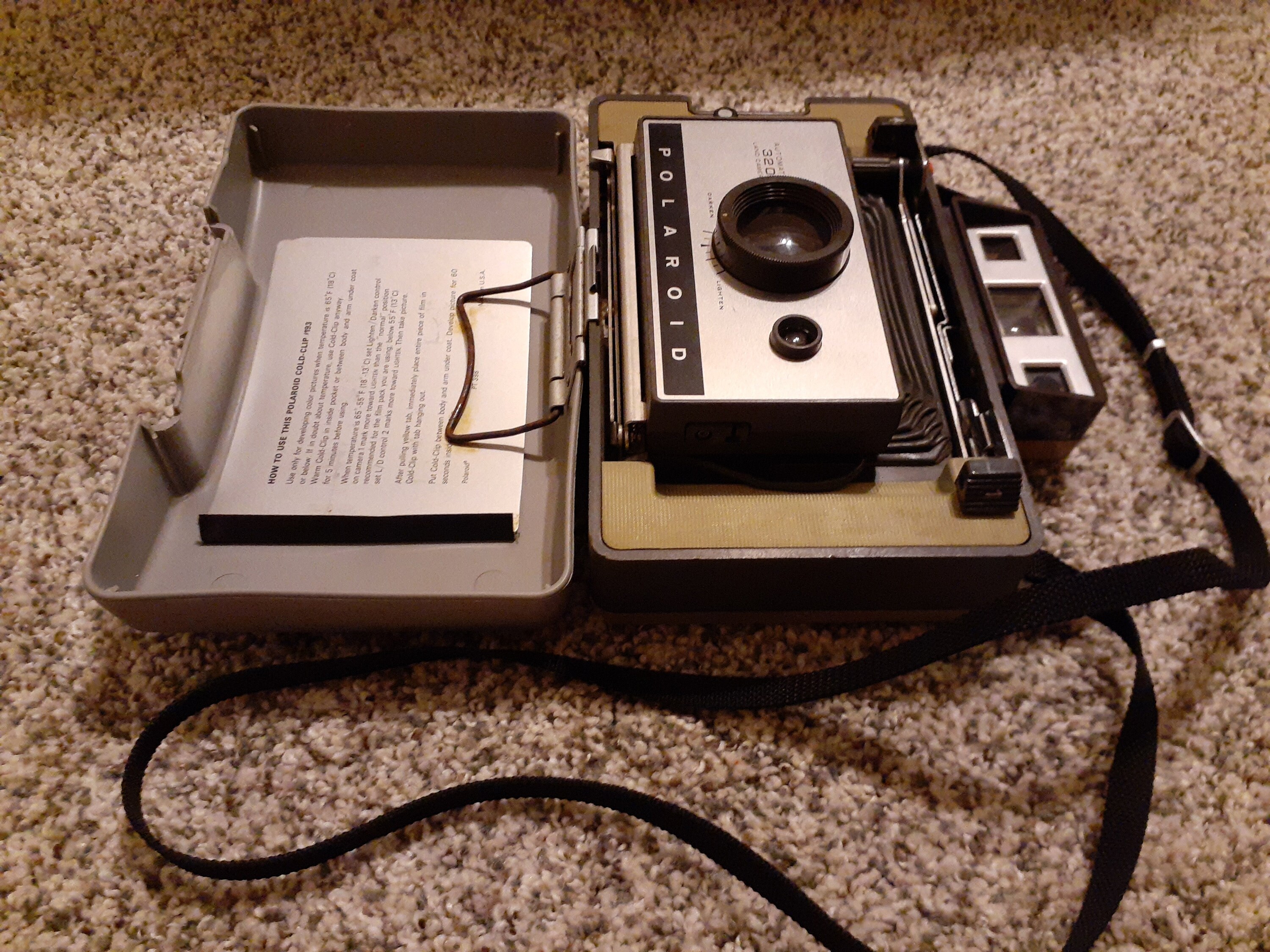 1960 Polaroid Automatic 320 Instant Land Camera Vintage Antiek Etsy