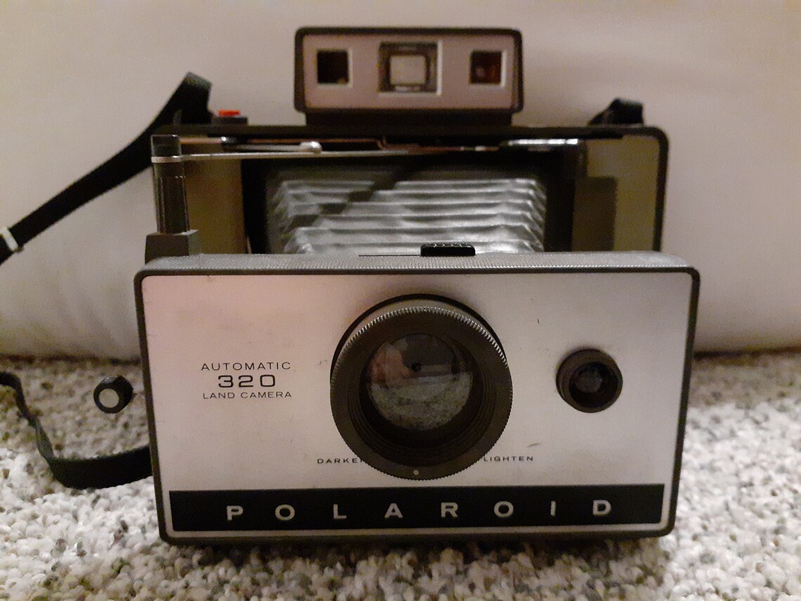 1960 Polaroid Automatic 320 Instant Land Camera Vintage Antiek Etsy