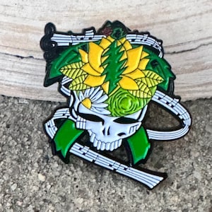 Grateful Dead Pin Inspired Terrapin Enamel Pin -  Deadhead Collectible for Music Festival Fans/LE 100