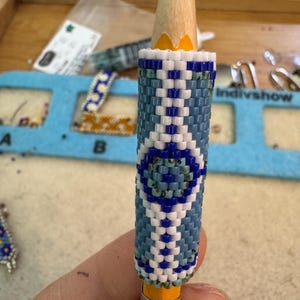 Custom Peyote Stitch Dread Sleeve/Bead/quarter inch