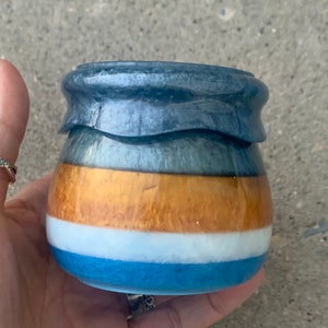 Blue tone Stash Jar/Jar with Lid