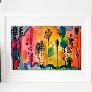 Art Prints - Vivid Water Flowers
