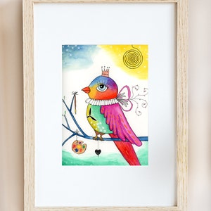 Art Prints - Quirky Bird