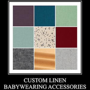 CUSTOM - LINEN - Happy Baby - Suckpads - Drool Pads - Artipoppe - Lillebaby - Tula - Sakura Bloom - Wildbird -A&L - Ergo