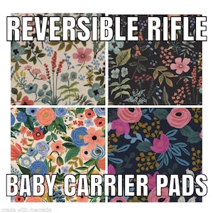 REVERSIBLE - Midnight -  Rifle - Happy Baby - Suckpads - Floral - Amalfi - Garden- Monstera, Sakura Bloom, Artipoppe, Ergo, A&L, Wildbird