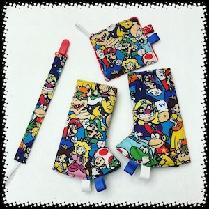 MARIO PARTY  Suckpads and Accessories: Fit HBC, Artipoppe, Wildbird, Sakura Bloom, Tula, Ergo, Mabe, MomCozy,  A&L, LilleBaby