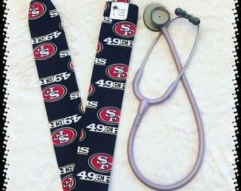 SUN FRANCISCO - 49ers - NFL - Stethoscope Cover, Sock, Football, Nurse, Veterinarian, Paramedic, Doctor, Super Bowl, Fan, Gift