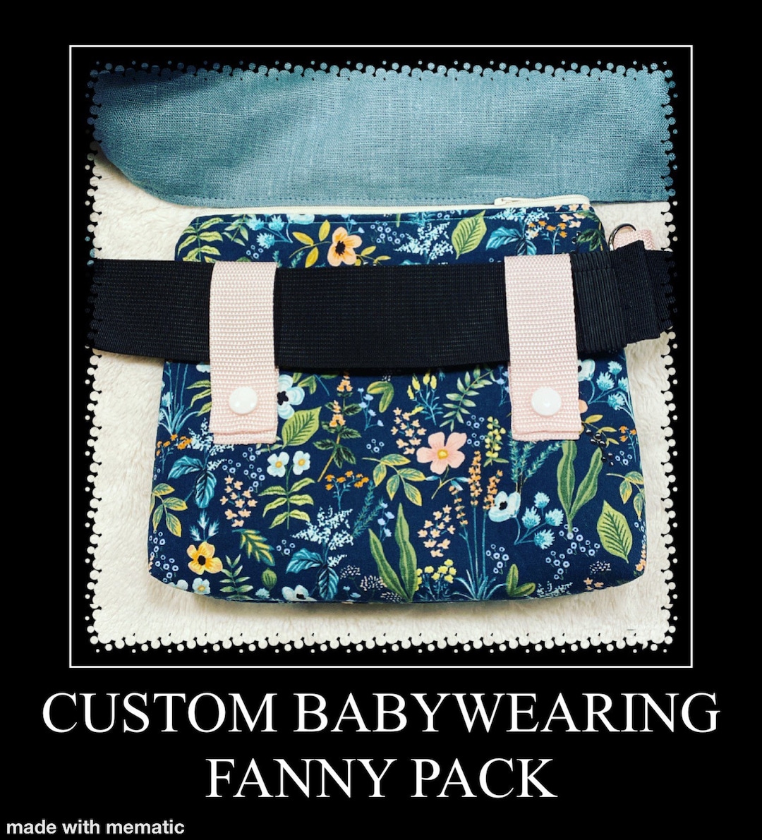Custom Fanny Pack Baby Carrier POUCH Waist Bag Wristlet Purse