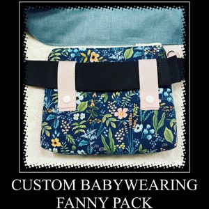 Custom - Fanny Pack - Baby Carrier - POUCH -  - Waist - Bag - Wristlet - Purse - Babywearing - Diaper - Lillebaby - Tula - Ergo - HBC