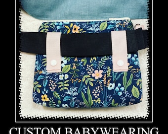 Custom - Fanny Pack - Baby Carrier - POUCH -  - Waist - Bag - Wristlet - Purse - Babywearing - Diaper - Lillebaby - Tula - Ergo - HBC