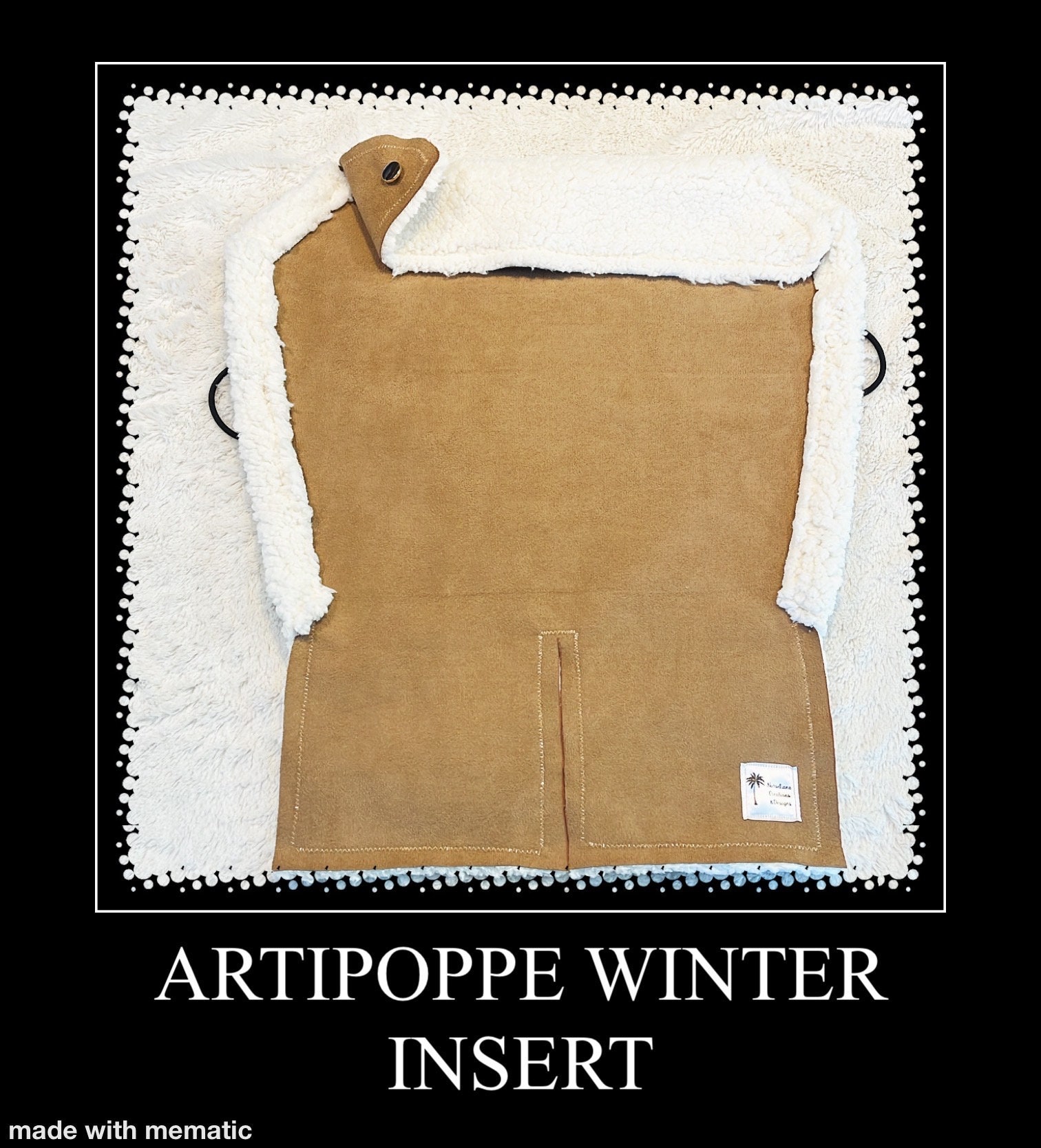 Artipoppe Winter Insert - Sherpa - Faux Suede - Faux Sherpa - Warm 