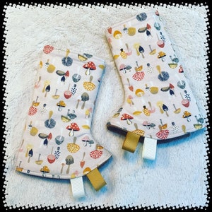 MUSHROOMS  - HBC  - Happy Baby - Suckpads - Drool Pads - Corduroy - Linen - Artipoppe - Tula - Sakura Bloom - Lillebaby, Ergo, Wildbird, A&L