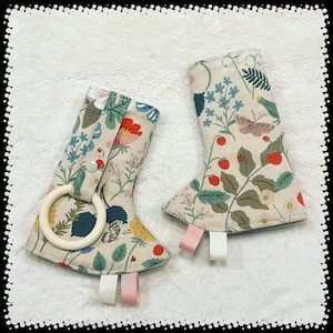 Natural STRAWBERRY - FIELDS- Happy Baby - Suckpads - Floral - HBC, Sakura Bloom, Ergo, Lillebaby, Artipoppe, Wildbird, Lark, A&L, Mabe