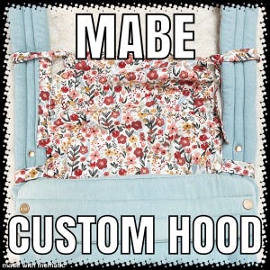 MABE - Hood - Custom - Pick Your Fabric - Sunshade - Sun Cover