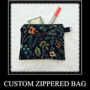 Custom - Zippered Pouch - Coin Purse - Cellphone Pouch