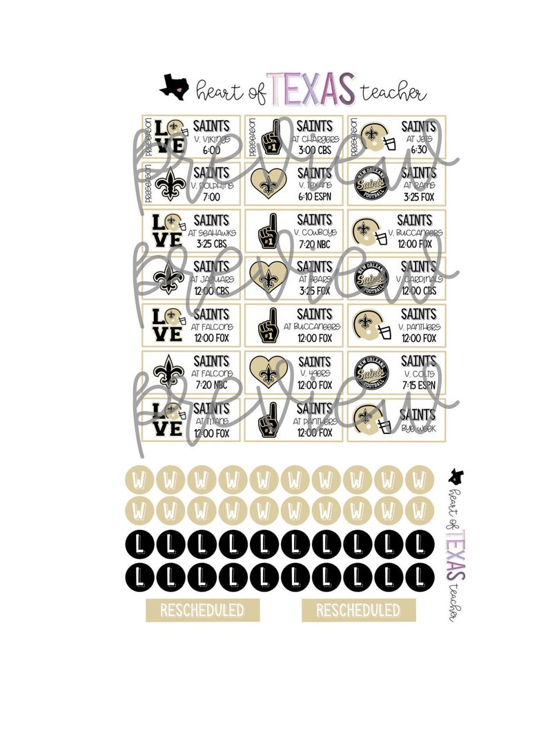 New Orleans Saints Schedule 2020 New Orleans Saints 2019 2020 Season Schedule Stickers for Erin | Etsy New Orleans Saints Schedule 2020 New Orleans Saints 2019 2020 Season Schedule Stickers for Erin | Etsy