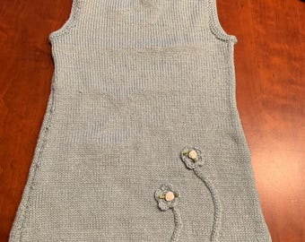 Handknit Wool Girl's Dress