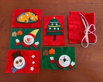 Felt Button Christmas Craft