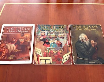 ETUDE Music Magazines, 1929, 1932, 1933