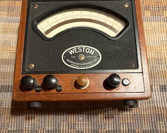 Antique Weston Milliammeter D.C. in original box