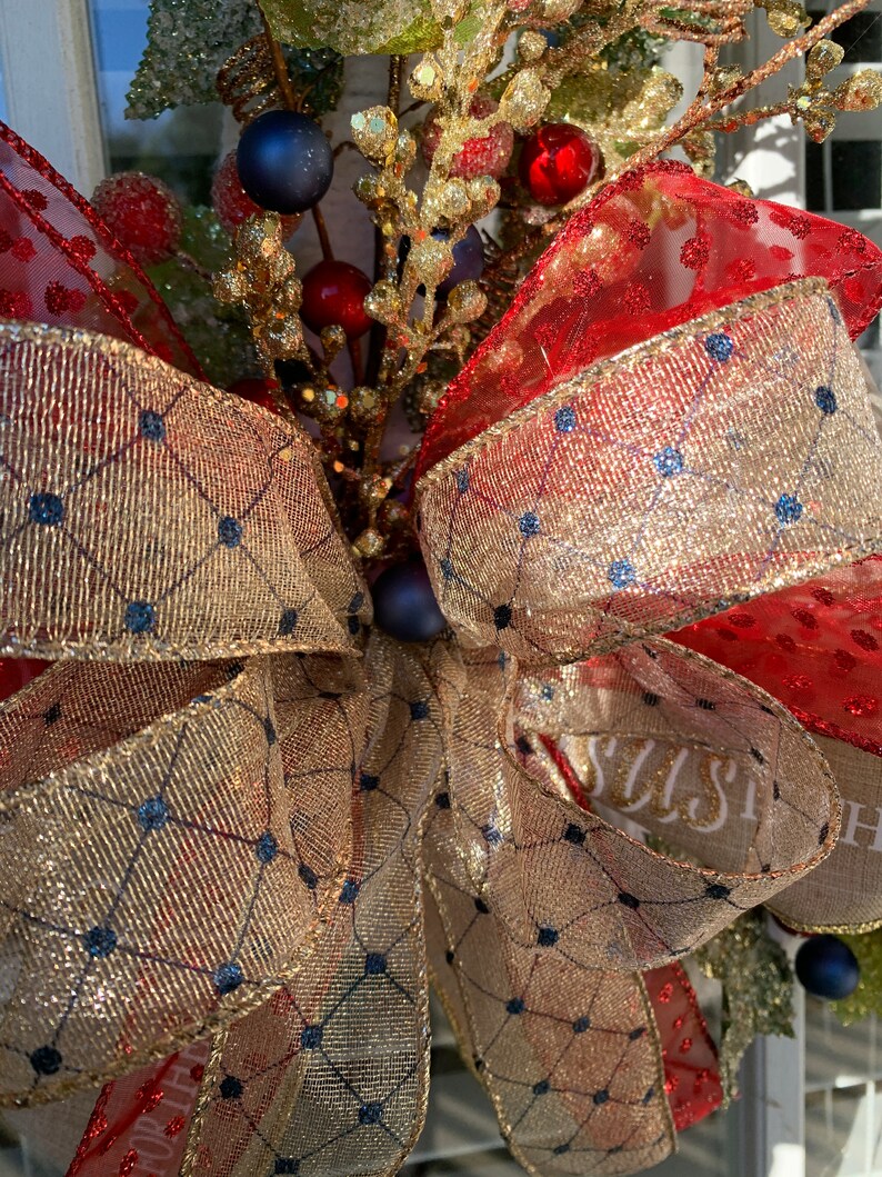 Upside Down Candy Cane Door Hanger Candy Cane Wreath Etsy