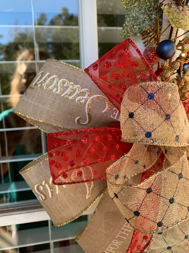 Upside Down Candy Cane Door Hanger Candy Cane Wreath Etsy